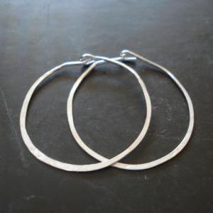 2 Inch Sterling Silver Hoop Earrings, Sterling..