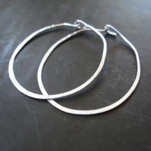 2 Inch Sterling Silver Hoop Earrings, Sterling..