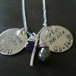 Mommy Or Grandma Necklace-hand Made Sterling..