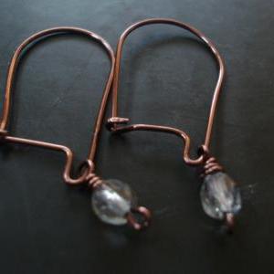 Copper Handmade Dangle Earrings