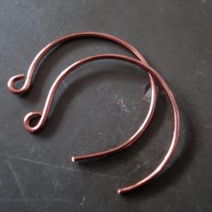 Copper Handmade Hoop Earrings
