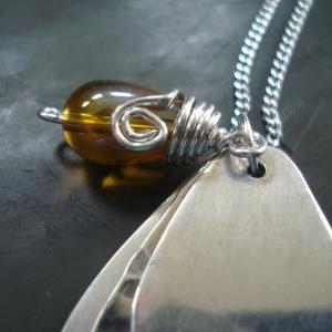 Teardrop Necklace, Custom Necklace,sterling Silver..