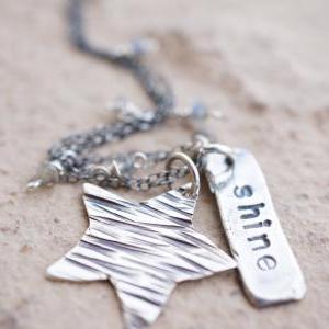 Shine Bright Necklace, Silver Shine Charm And..