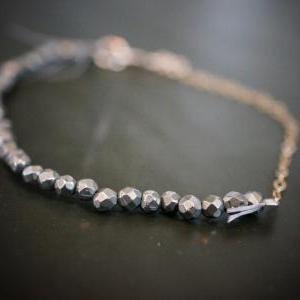 Gold Rush Bracelet! Pyrite Bracelet, Gemstone..