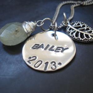 Personalized Necklace-graduation Gift- Hand..