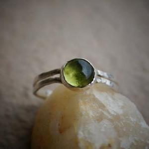 Peridot Ring Set In Sterling Silver, Sterling..