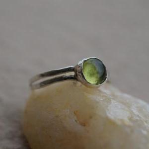Peridot Ring Set In Sterling Silver, Sterling..