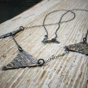 Triangle Necklace, Geometric Necklace, Modern..