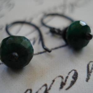 Emerald Earring- Emerald Green Earring- Emerald..