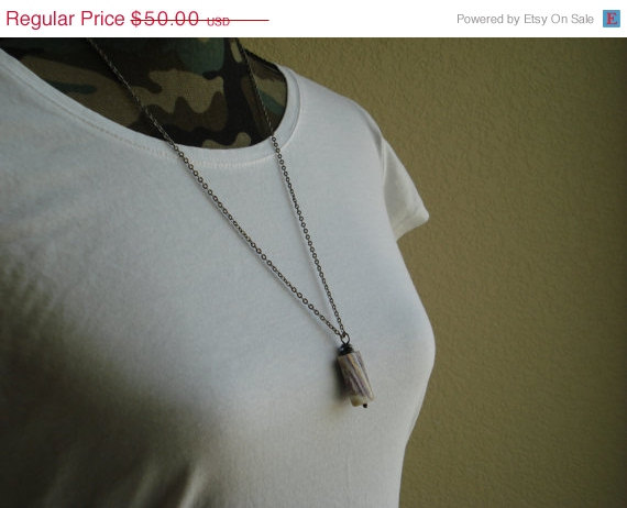 Pendant Necklace, Jasper Wire Wrapped Necklace, Jasper Pendant, Simple Necklace, Long Necklace